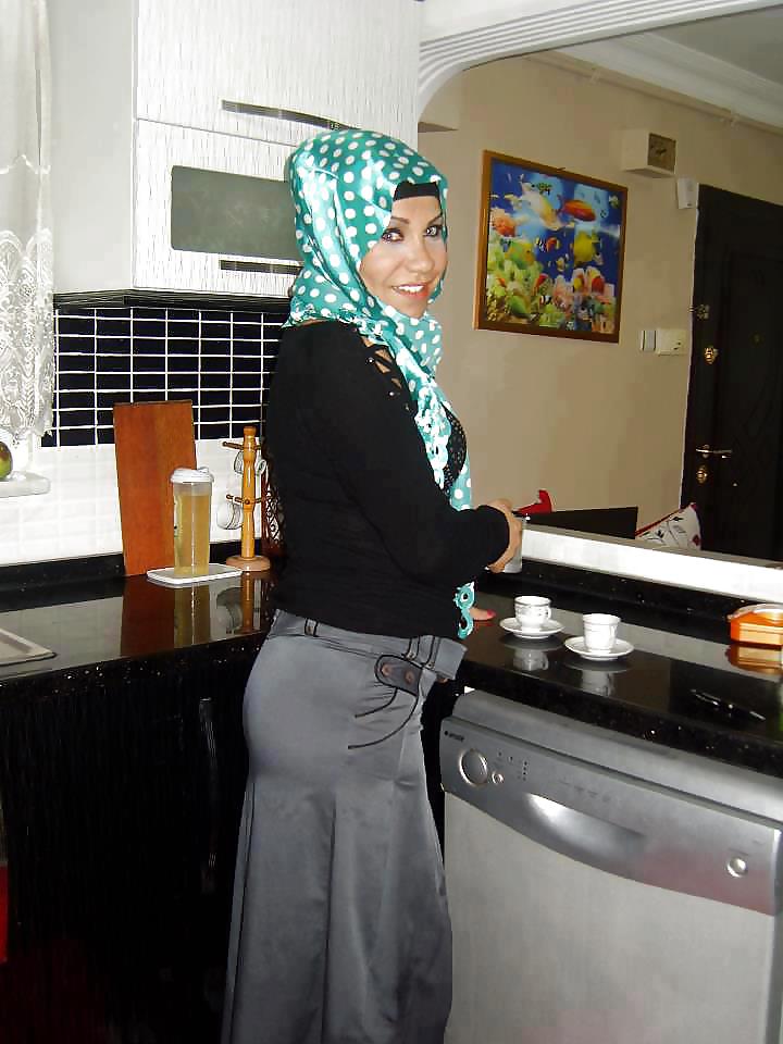 Turbanli hijab arabo, turco, asiatico nudo - non nudo 03
 #15571965