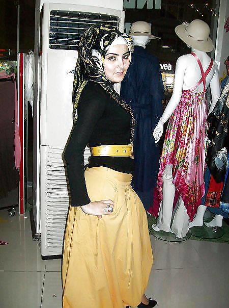 Turbanli hijab árabe, turco, asiático desnudo - no desnudo 03
 #15572038