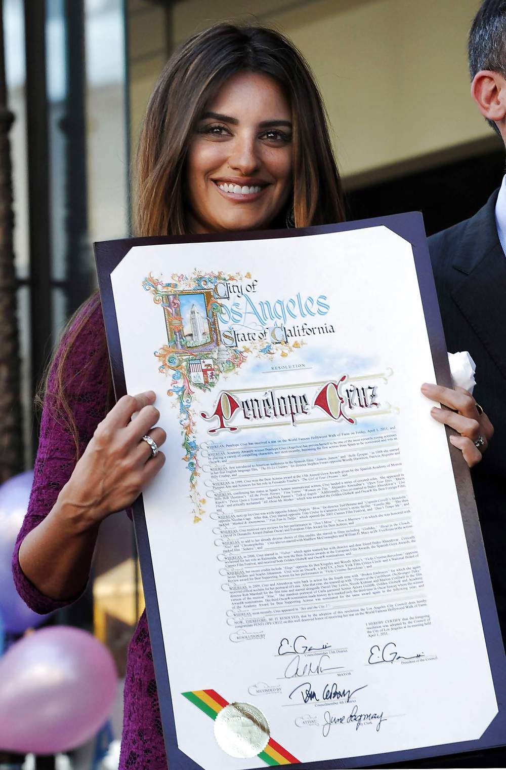 Penelope Cruz Honoré Sur Le Hollywood Walk Of Fame #3356527