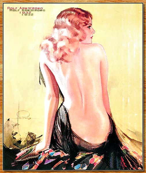 Vintage pin-up drawings 4 (non-nude) #5588251