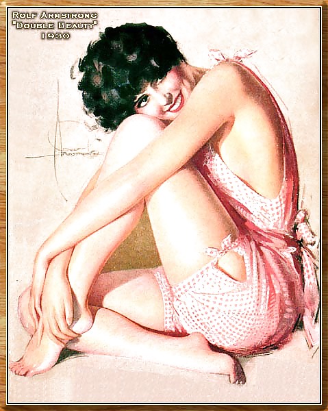 Vintage pin-up drawings 4 (non-nude) #5588272