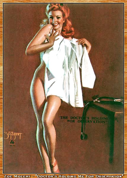 Vintage pin-up drawings 4 (non-nude) #5588278