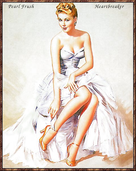 Vintage pin-up drawings 4 (non-nude) #5588288