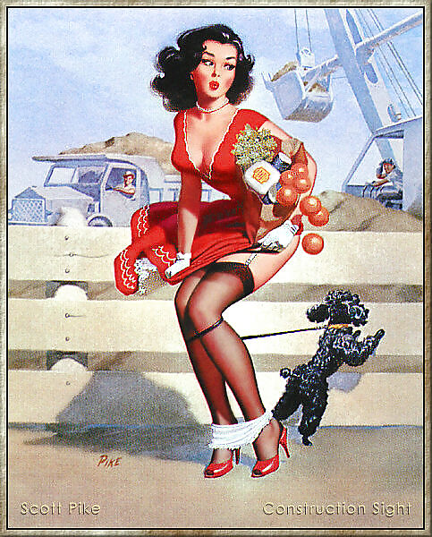 Vintage pin-up drawings 4 (non-nude) #5588306