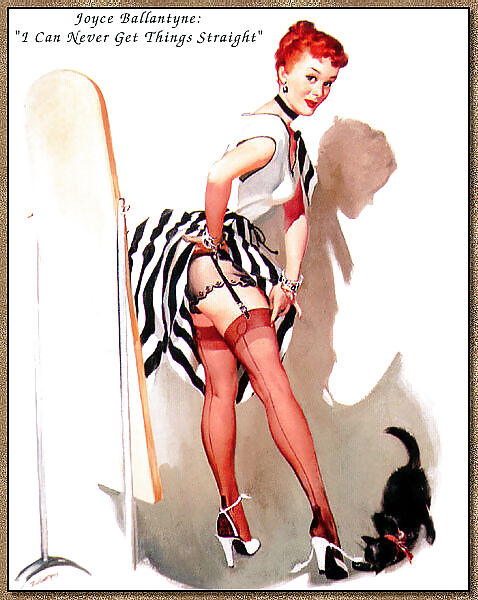 Vintage pin-up drawings 4 (non-nude) #5588323