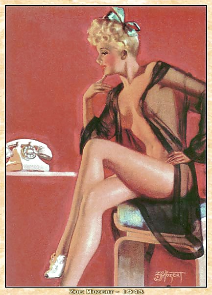 Vintage pin-up drawings 4 (non-nude) #5588333