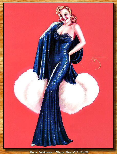 Vintage pin-up drawings 4 (non-nude) #5588341