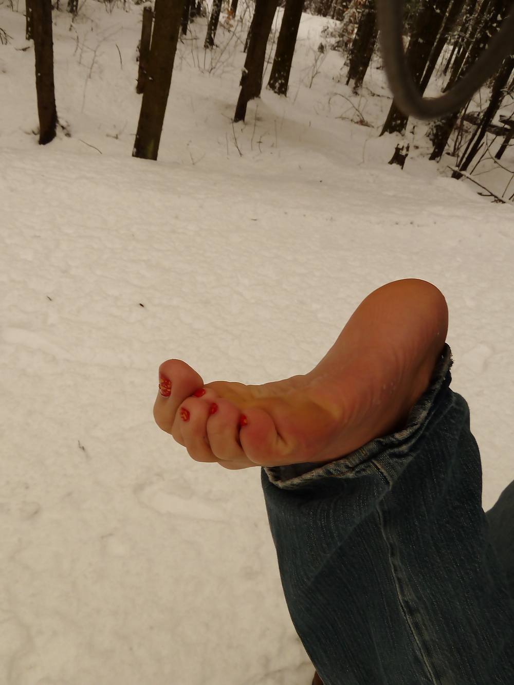 Feet in snow #8299008