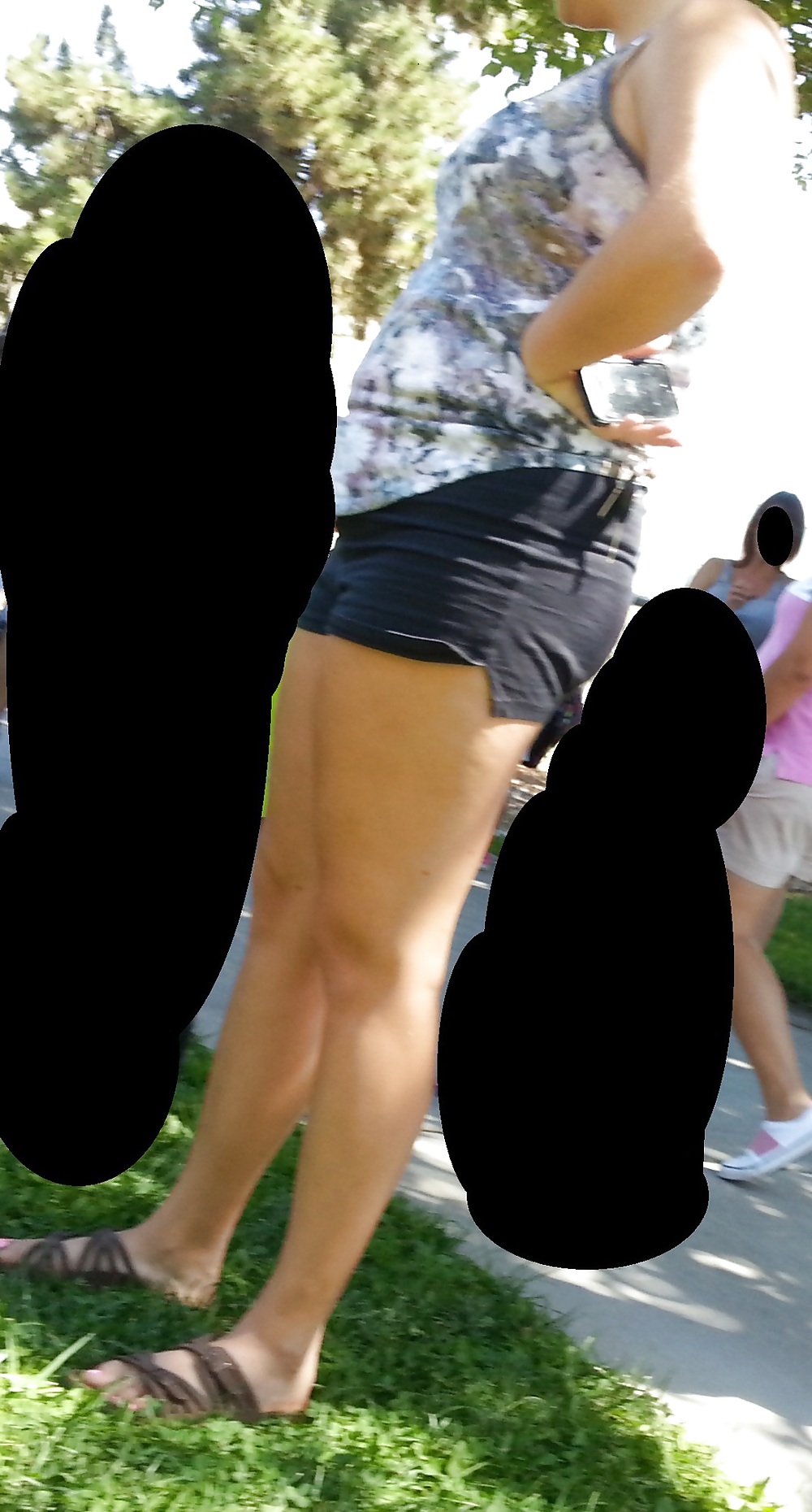 セクシーな白人女性の脚とお尻の写真
 #20791025