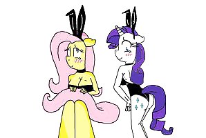 Rarity and fluttershy  #17335214