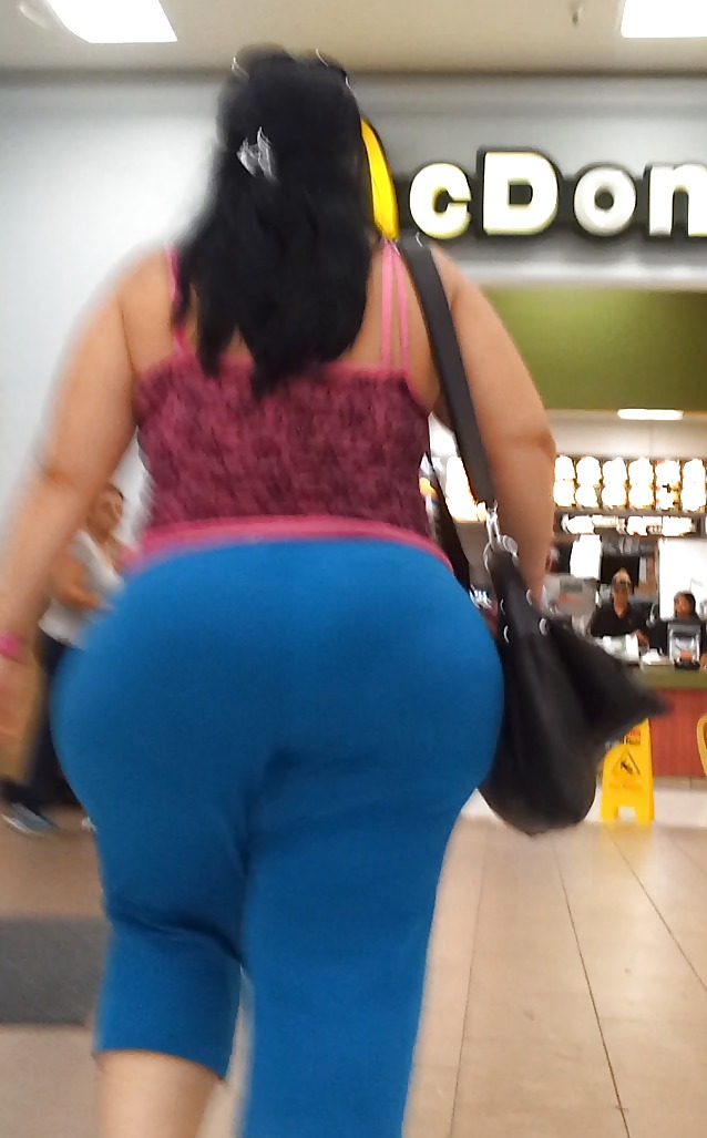 MASSIVE Booty Latina Milf VOYEUR in TIGHTS!  #22074459