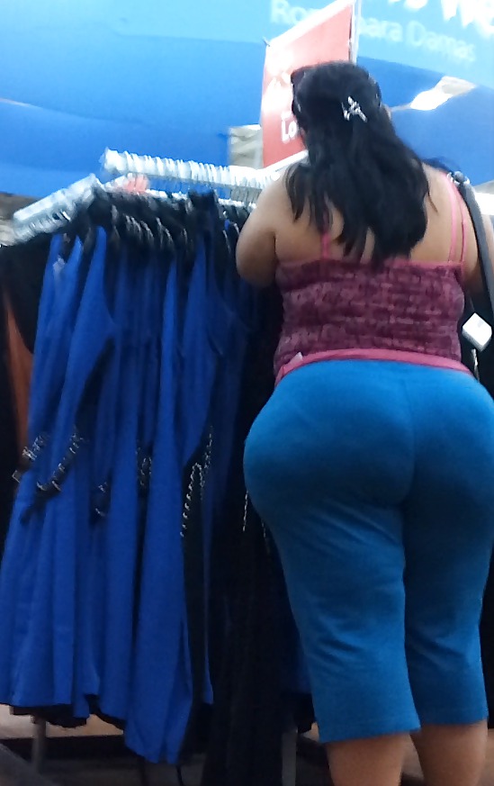 MASSIVE Booty Latina Milf VOYEUR in TIGHTS!  #22074479