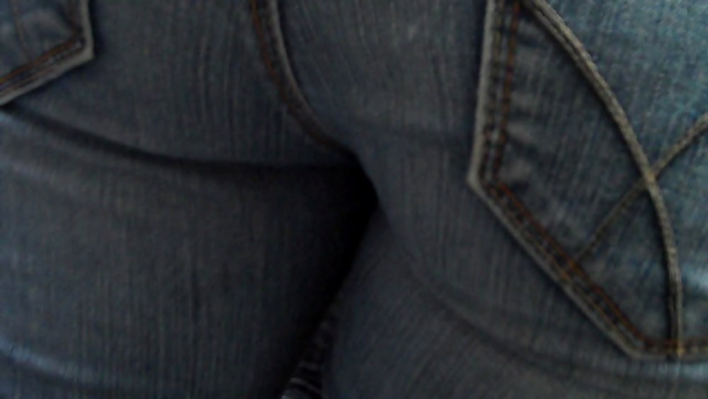 Butts ass & rear ends in tight blue jeans #3178872