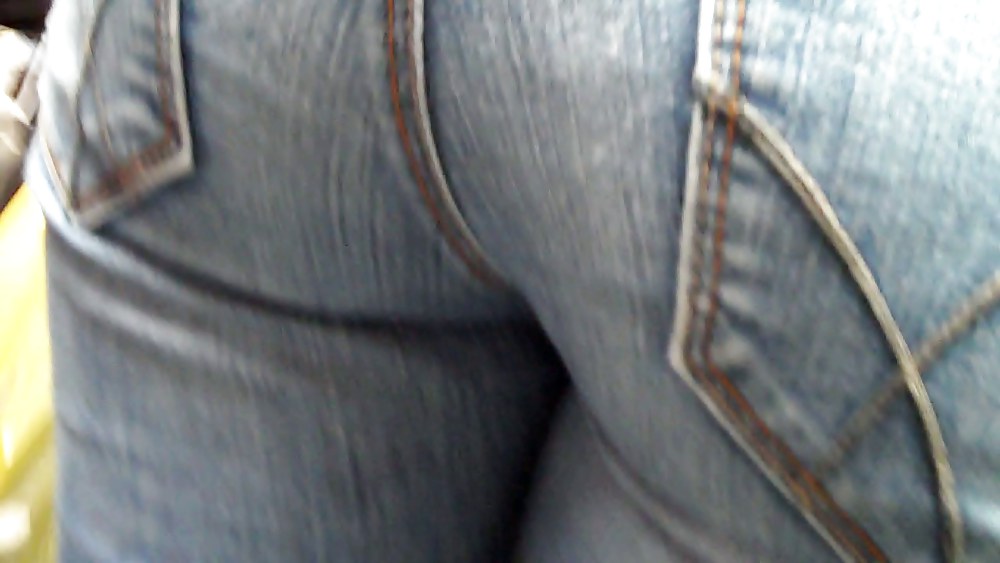 Butts ass & rear ends in tight blue jeans #3178935