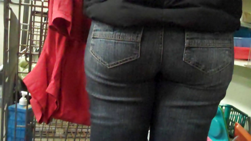 Butts ass & rear ends in tight blue jeans #3179025
