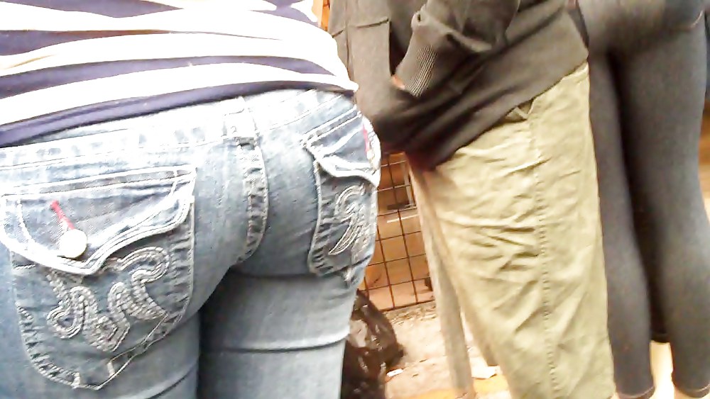 Butts ass & rear ends in tight blue jeans #3179128