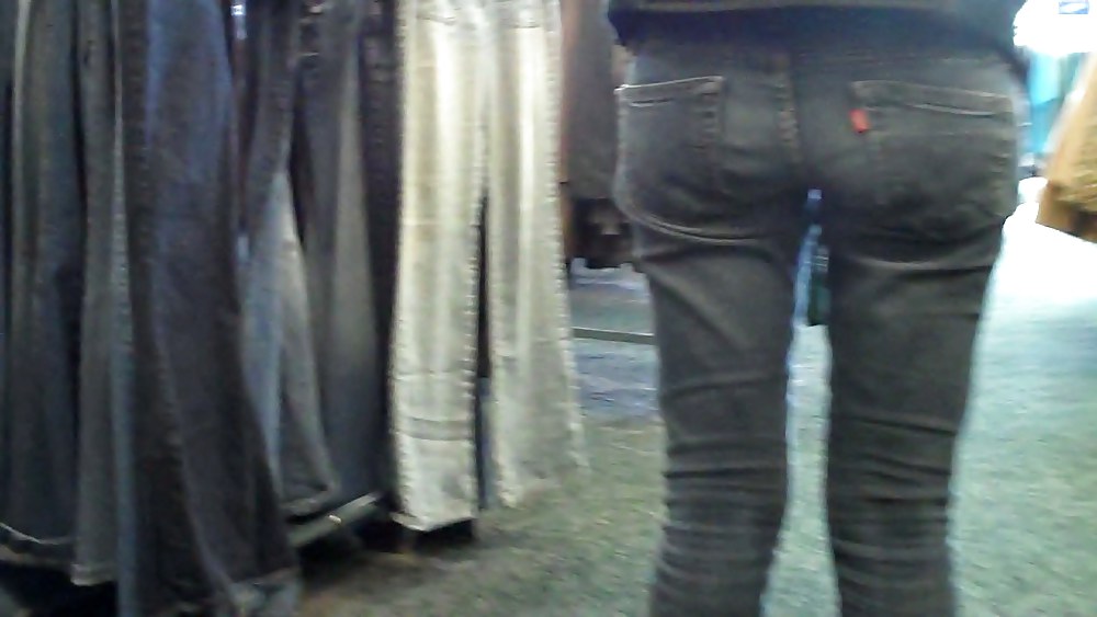 Butts ass & rear ends in tight blue jeans #3179221