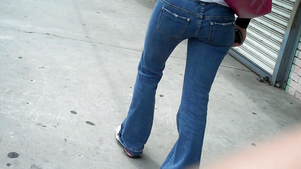 Butts ass & rear ends in tight blue jeans #3179232
