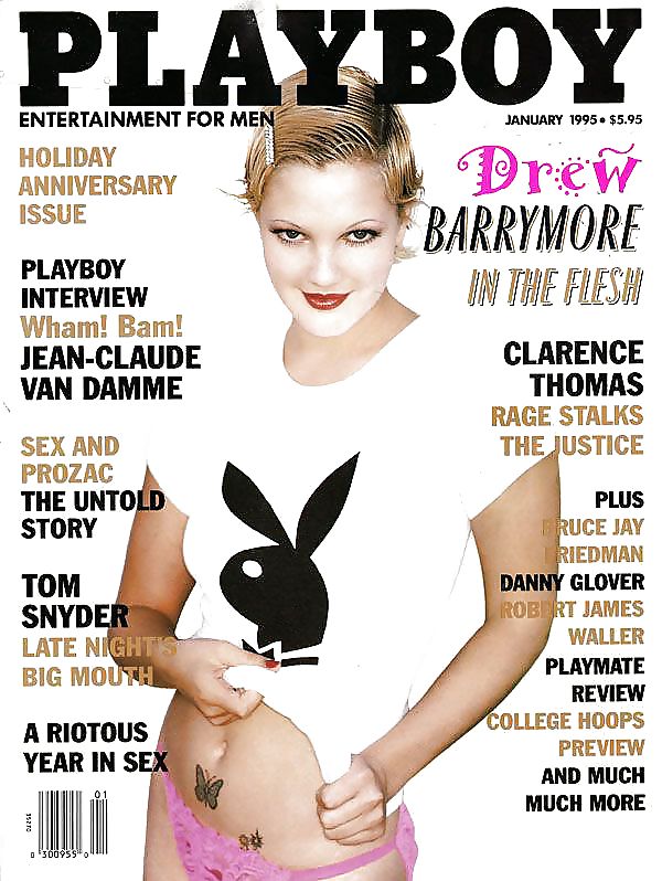 Drew Le Magazine Barrymore Playboy Janvier De Numéro De 1995 #4628109