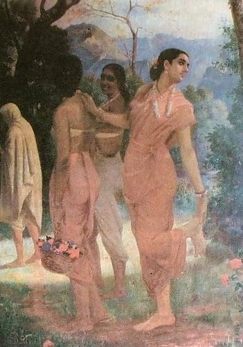 Indian Gemälde: Rajasthani Frauen 01 #2508039