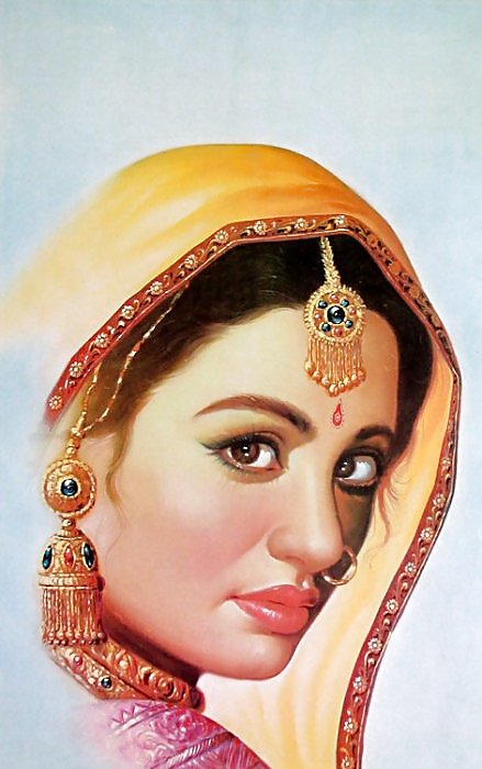 Peintures Indiennes: Les Femmes Rajasthani 01 #2508086