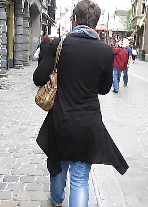 Nerd chick rear view
 #19838768