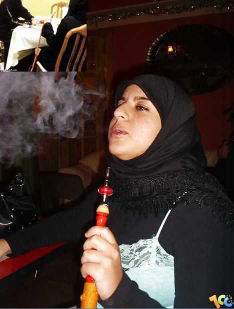 Smoking- hijab niqab jilbab arab  #17443766