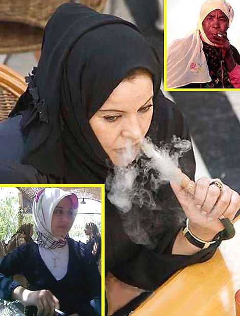 Smoking- hijab niqab jilbab arab  #17443796