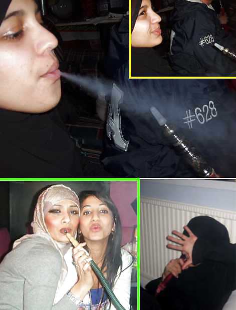 Smoking- hijab niqab jilbab arab  #17443829