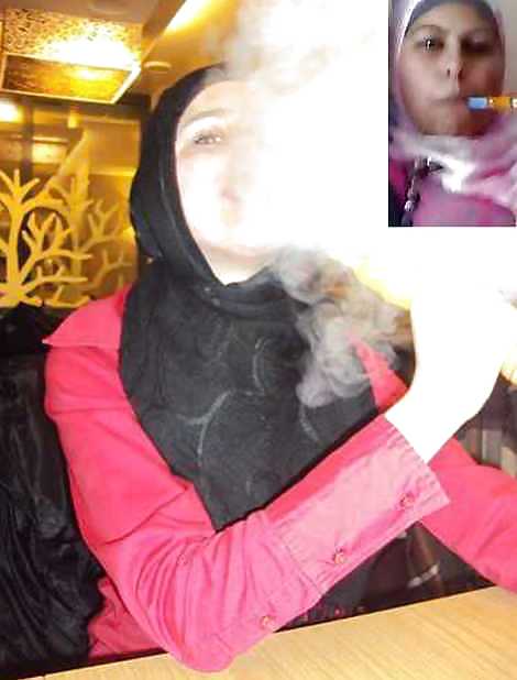 Smoking- hijab niqab jilbab arab  #17443843