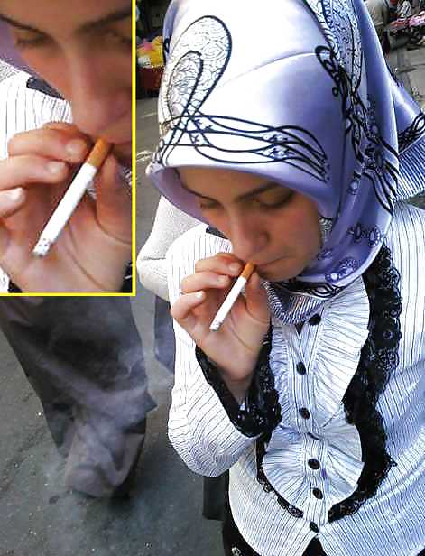 Smoking- hijab niqab jilbab arab  #17443854