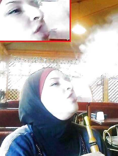 Smoking- hijab niqab jilbab arab  #17443894