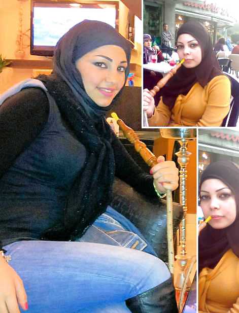 Smoking- hijab niqab jilbab arab  #17443974
