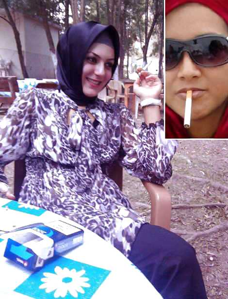 Smoking- hijab niqab jilbab arab  #17443981