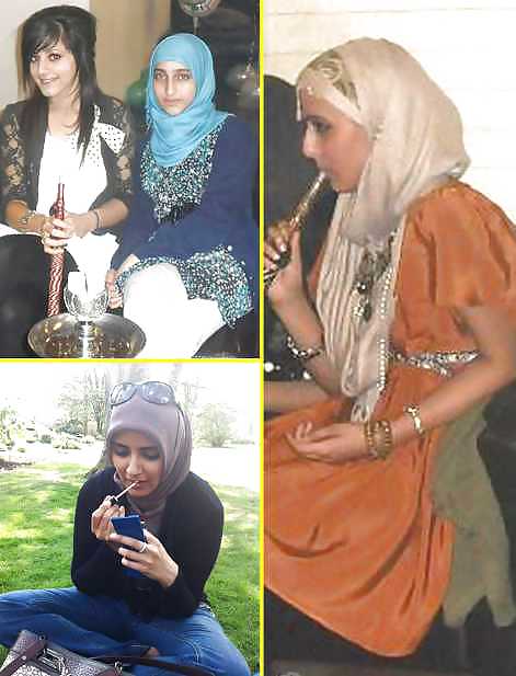 Smoking- hijab niqab jilbab arab  #17443987