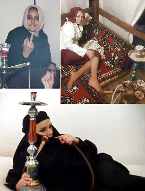 喫煙-ヒジャブ、ニカブ、ジルバブ、アラブ人 
 #17444043