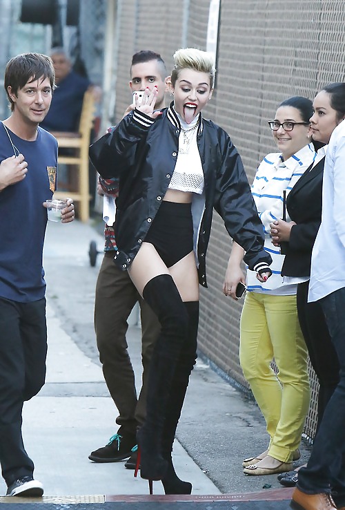 Miley Cyrus on Gma & jimmy kimmel june 2013 
 #22379081