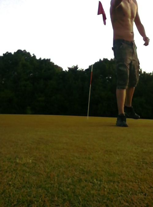 Pictures of me playing around on a golf court #19661224