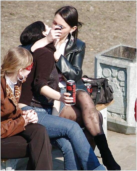 Lesbian Stocking Smoochers #8774082