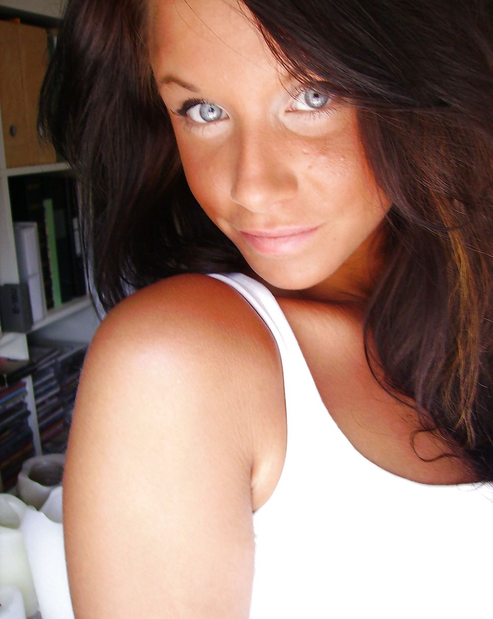 Another hot girl with blue eyes #21442443