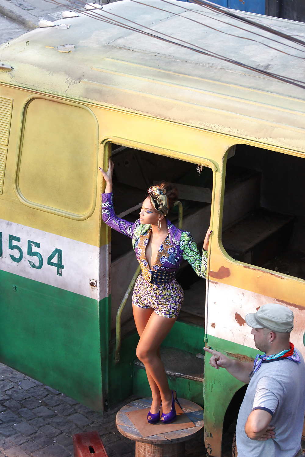 Beyonce at Music Video Set in Rio De Janeiro #2931035