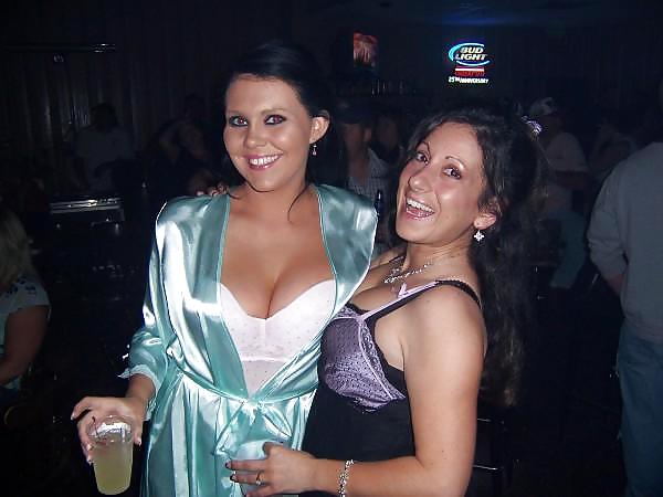 2 or more girls in Satin robe or Kimono #17133755