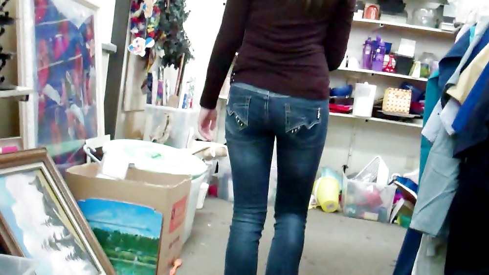 Ass & butt in jeans looking tightly delicious #6144198