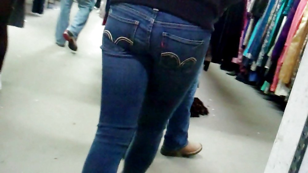 Ass & butt in jeans looking tightly delicious #6144217