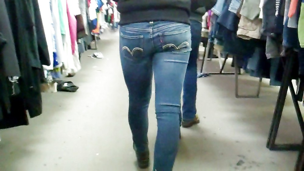 Ass & butt in jeans looking tightly delicious #6144231