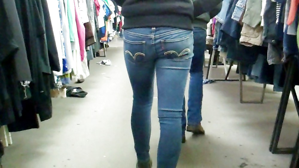 Ass & butt in jeans looking tightly delicious #6144249