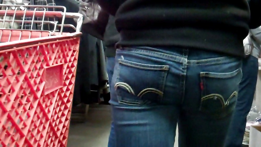 Ass & butt in jeans looking tightly delicious #6144256
