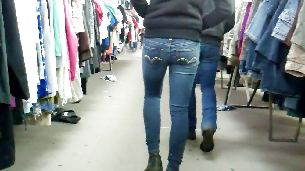 Ass & butt in jeans looking tightly delicious #6144307