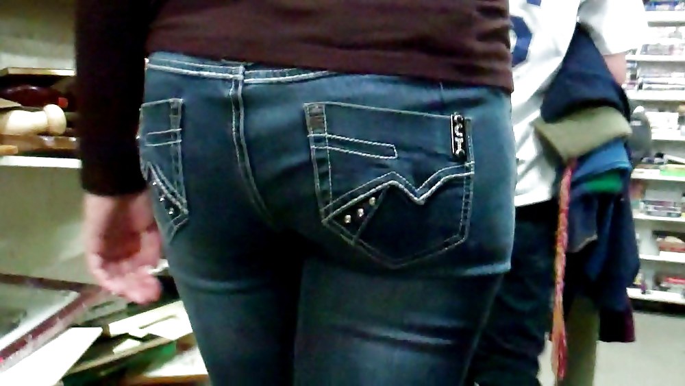 Ass & butt in jeans looking tightly delicious #6144322