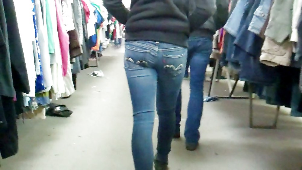 Ass & butt in jeans looking tightly delicious #6144375